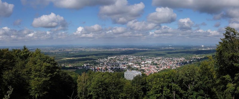 Einweihung Burgfried Tannenburg - Panorama Seeheim 1 10x24s