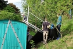 Hühnerstalldach eindecken 02