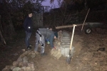 Trockensteinmauer Wühlmausgarten Nacht 1