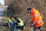 Aufbau Krötenzaun 15