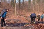 NAJU-Gruppe entschlammt den Salamanderteich 09