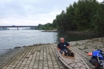Aufbau Faltboot Einsetzstelle Ginsheim-Gustavsburg 3