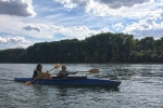 Jan im Faltboot auf dem Rhein 1