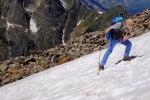 05 Aufstieg zum Pass - Schneefeld 5