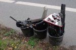 Abbau Krötenzaun B3 - Müllsammlung