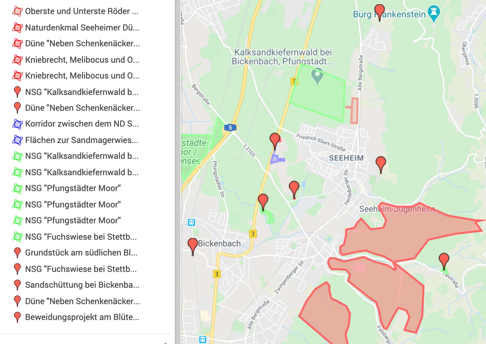 Naturschutzgebiete an der nördlichen Bergstrasse NABU SeeheimJugenheim