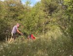 Mahd der NABU-Streuobstwiese in den Rödern