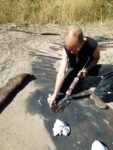 Der Waldteich in der Malcher Tanne ist ausgetrocknet