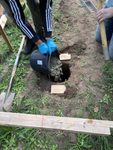 Fundament für den neuen Schafstall der NABU-Schafe fertiggestellt