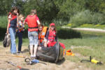 Anpaddeln mit den Feuersalamandern