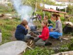Gemüsesuppe und Apfelgelee