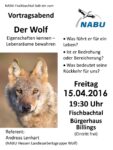 Vortrag in Billings: Der Wolf - Eigenschaften kennen - Lebensräume bewahren